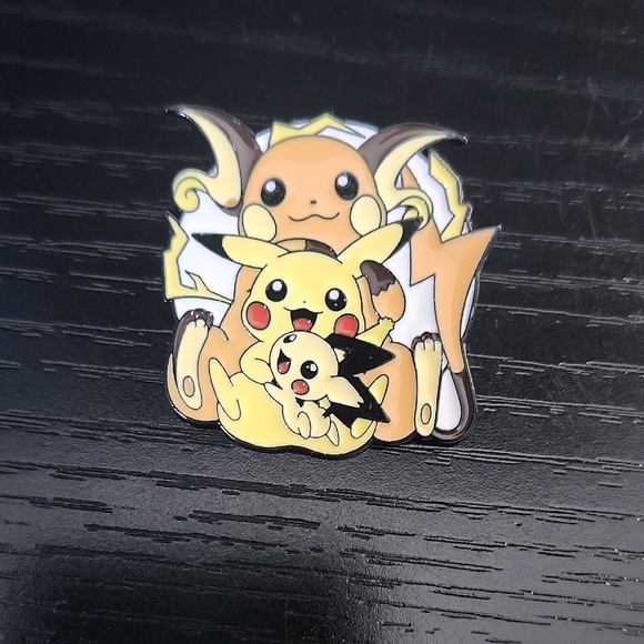 Pokemon Jewelry - Pokemon Pikachu Evolutions Inspired Enamel Pin